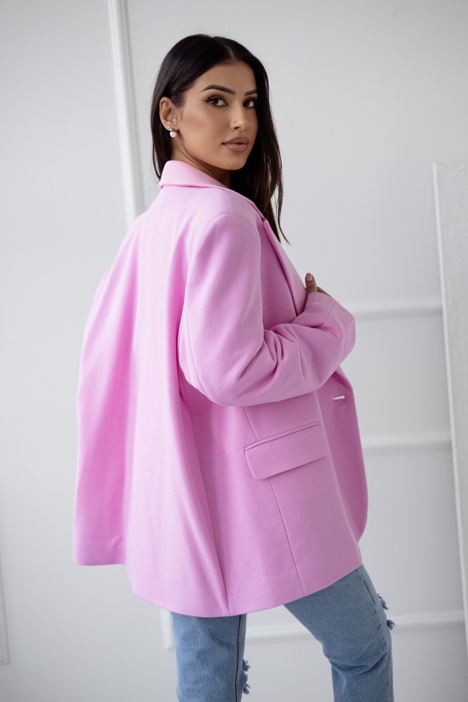 MARYNARKA OVERSIZE CANDY PINK - Image 2