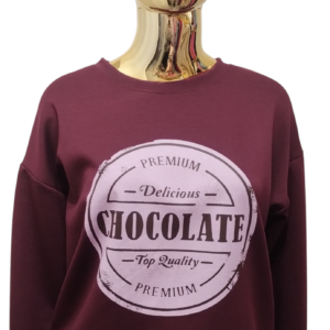 Bordowa Bluza CHOCOLATE