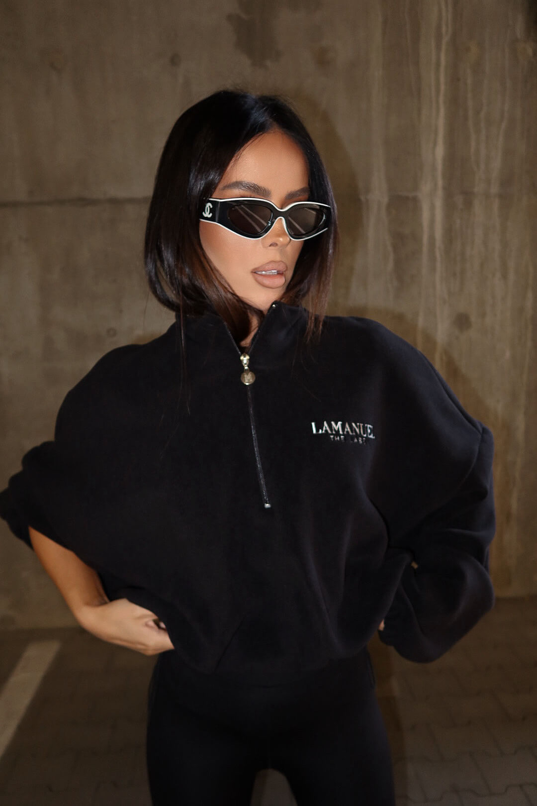 Bluza Polarowa Oversize Czarna – Warm Up