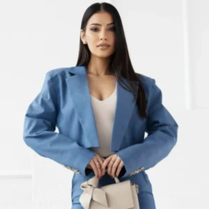 "Jeansowa" Marynarka Krótka – Blue Jeans